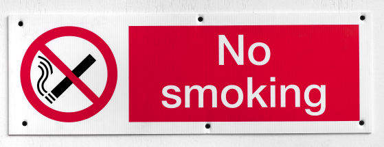 No smoking sign