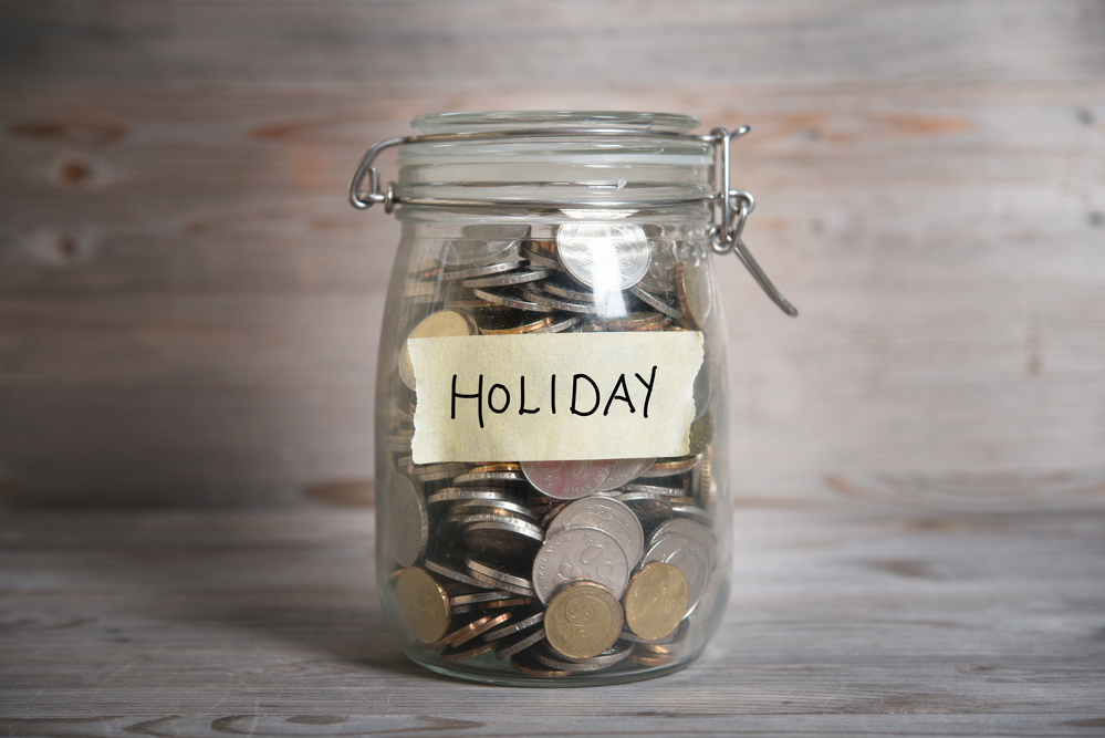 Holiday savings jar